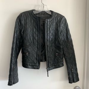 Zara leather motorcycle jacket
